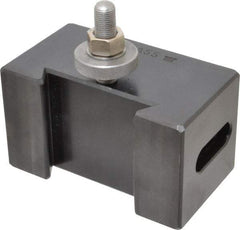 Aloris - Series DA, #53 Morse Taper Tool Post Holder - 17 to 48" Lathe Swing, 3-1/4" OAH, 1-5/8" Centerline Height - Exact Tool & Supply