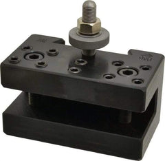 Aloris - Series DA, #6 Multiple Tool Post Holder - 17 to 48" Lathe Swing, 3-1/4" OAH, 1" Max Tool Cutting Size, 2-1/8" Centerline Height - Exact Tool & Supply