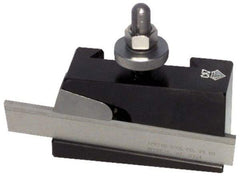 Aloris - Series DA, #7 Universal Parting Blade Tool Post Holder - 17 to 48" Lathe Swing, 2-3/4" OAH, 1-1/8" Max Tool Cutting Size, 1-3/4" Centerline Height - Exact Tool & Supply