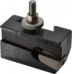 Aloris - Series CXA, #7R Universal Parting Blade Tool Post Holder - Reversible - 13 to 18" Lathe Swing, 2" OAH, 1-1/8" Max Tool Cutting Size, 1" Centerline Height - Exact Tool & Supply