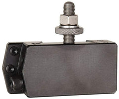 Aloris - Series AXA, #8 Threading Tool Post Holder - 12" & Under Lathe Swing, 1-5/8" OAH, 13/16" Centerline Height - Exact Tool & Supply