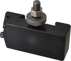 Aloris - Series CA, #8 Threading Tool Post Holder - 14 to 20" Lathe Swing, 2-1/4" OAH, 1-1/4" Centerline Height - Exact Tool & Supply