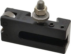 Aloris - Series AXA, #10 Knurling, Turning & Facing Tool Post Holder - 12" & Under Lathe Swing, 1-9/16" OAH, 2-1/2" Max Tool Cutting Size, 7/8" Centerline Height - Exact Tool & Supply