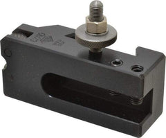 Aloris - Series CXA, #10 Knurling, Turning & Facing Tool Post Holder - 13 to 18" Lathe Swing, 2" OAH, 3-1/8" Max Tool Cutting Size, 1-3/16" Centerline Height - Exact Tool & Supply