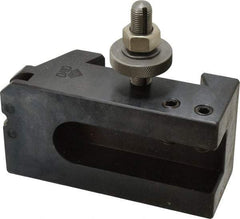 Aloris - Series DA, #10 Knurling, Turning & Facing Tool Post Holder - 17 to 48" Lathe Swing, 3-1/8" OAH, 4-1/2" Max Tool Cutting Size, 1-7/8" Centerline Height - Exact Tool & Supply