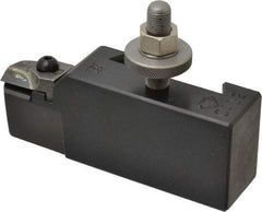 Aloris - Series CA, #12 Turning Tool Post Holder for Carbide Triangular Inserts - 14 to 20" Lathe Swing, 2-1/4" OAH, 1-1/2" Centerline Height - Exact Tool & Supply