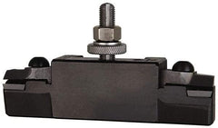 Aloris - Series AXA, #16 Turning & Facing Tool Post Holder for Carbide Triangular Inserts - 12" & Under Lathe Swing, 1-3/8" OAH, 7/8" Centerline Height - Exact Tool & Supply