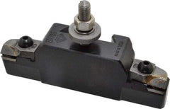 Aloris - Series BXA, #16 Turning & Facing Tool Post Holder for Carbide Triangular Inserts - 10 to 15" Lathe Swing, 1-3/4" OAH, 1" Centerline Height - Exact Tool & Supply