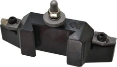 Aloris - Series CXA, #16 Turning & Facing Tool Post Holder for Carbide Triangular Inserts - 13 to 18" Lathe Swing, 2" OAH, 1-3/16" Centerline Height - Exact Tool & Supply