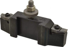 Aloris - Series CA, #16 Turning & Facing Tool Post Holder for Carbide Triangular Inserts - 14 to 20" Lathe Swing, 2-1/4" OAH, 1-1/2" Centerline Height - Exact Tool & Supply