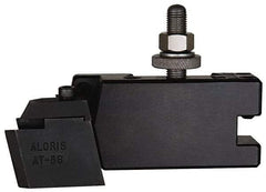 Aloris - Series AXA, #81 Threading & Grooving Tool Post Holder - 12" & Under Lathe Swing, 1-5/8" OAH, 1/2" Max Tool Cutting Size, 13/16" Centerline Height - Exact Tool & Supply