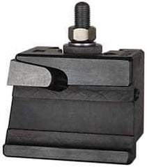 Aloris - Series EA, #71 Cut-Off & Grooving Tool Post Holder - 25" & Up Lathe Swing, 3-3/8" OAH, 3-1/4" Max Tool Cutting Size, 2-1/16" Centerline Height - Exact Tool & Supply
