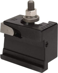 Aloris - Series AXA, #71 Cut-Off & Grooving Tool Post Holder - 12" & Under Lathe Swing, 1-13/16" OAH, 1/4" Max Tool Cutting Size, 15/16" Centerline Height - Exact Tool & Supply
