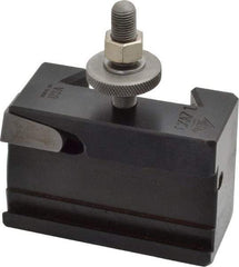Aloris - Series CXA, #71 Cut-Off & Grooving Tool Post Holder - 13 to 18" Lathe Swing, 2-3/8" OAH, 1/4" Max Tool Cutting Size, 1-15/16" Centerline Height - Exact Tool & Supply