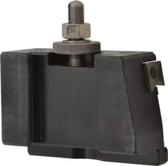Aloris - Series CA, #71 Cut-Off & Grooving Tool Post Holder - 14 to 20" Lathe Swing, 3-1/4" OAH, 1/4" Max Tool Cutting Size, 1-7/8" Centerline Height - Exact Tool & Supply