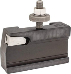 Aloris - Series DA, #71 Cut-Off & Grooving Tool Post Holder - 17 to 48" Lathe Swing, 3-1/4" OAH, 1/4" Max Tool Cutting Size, 2" Centerline Height - Exact Tool & Supply