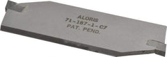 Aloris - 3/16 Inch Wide x 1-1/2 Inch High x 4-1/4 Inch Long Reversible Cutoff Blade - Uncoated - Exact Tool & Supply