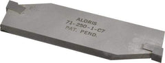 Aloris - 1/4 Inch Wide x 1-1/2 Inch High x 4-1/4 Inch Long Reversible Cutoff Blade - Uncoated - Exact Tool & Supply