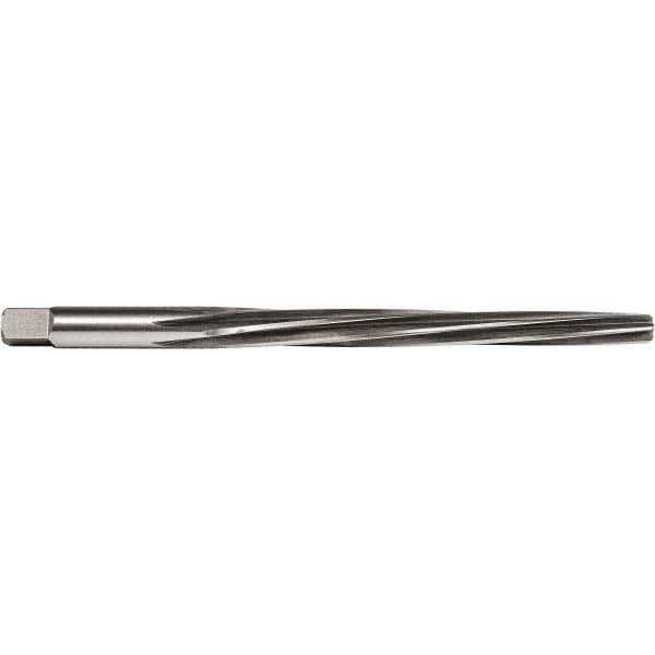 Union Butterfield - #0 Pin, 0.1638" Diam, 0.1287" Small End, 11/64" Diam Straight Shank, 1-11/16" Flute, Taper Pin Reamer - Exact Tool & Supply