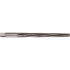 Union Butterfield - #6 Pin, 0.354" Diam, 0.2773" Small End, 23/64" Diam Straight Shank, 3-11/16" Flute, Taper Pin Reamer - Exact Tool & Supply