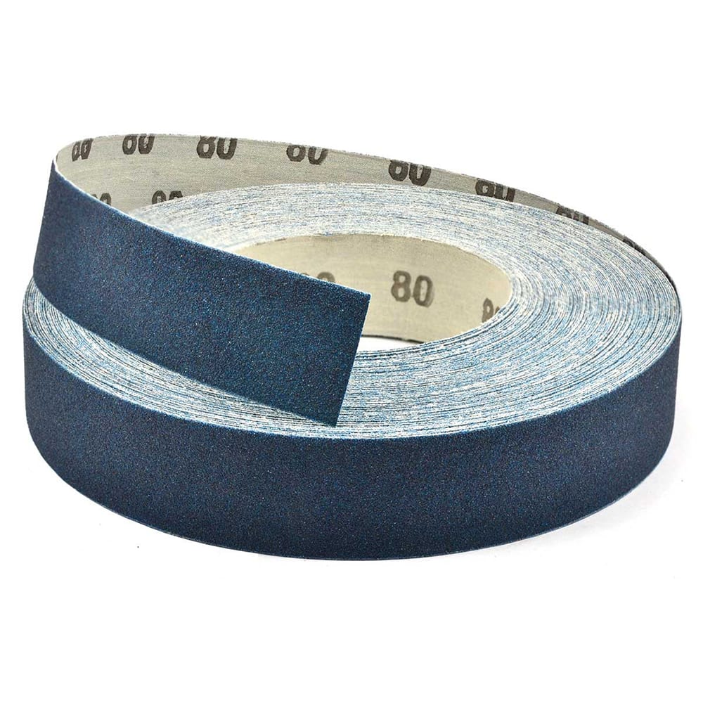 Superior Abrasives - Shop Rolls; Abrasive Material: Aluminum Oxide ; Roll Width (Inch): 1-1/2 ; Roll Length (yd): 50.00 ; Grit: 120 ; Backing Material: Cloth ; Backing Weight: J - Exact Tool & Supply