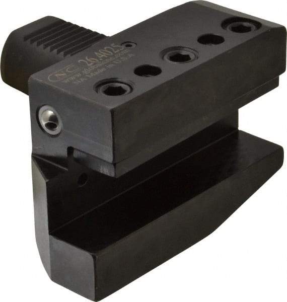 Global CNC Industries - 1" Max Cut, 40mm Shank Diam, VDI Toolholder - 44mm Projection, 118mm Head Width, For B6, Through Coolant - Exact Tool & Supply