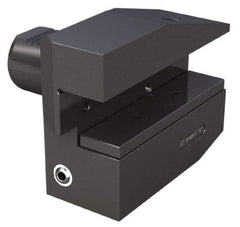 Global CNC Industries - 3/4" Max Cut, 30mm Shank Diam, VDI Toolholder - 40" Projection, 100mm Head Width, For B8, Through Coolant - Exact Tool & Supply