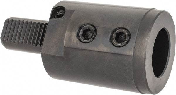 Global CNC Industries - 1-1/2" Max Cut, 30mm Shank Diam, VDI Toolholder - 90" Projection, 66mm Nose Diam, For E1, Through Coolant - Exact Tool & Supply