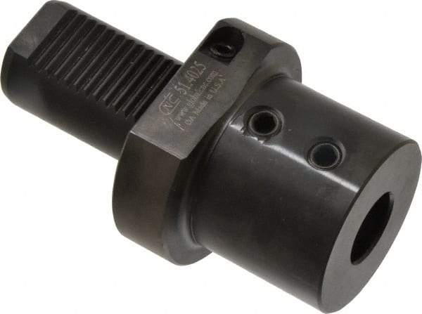 Global CNC Industries - 1" Max Cut, 40mm Shank Diam, VDI Toolholder - 75" Projection, 63mm Nose Diam, For E1, Through Coolant - Exact Tool & Supply