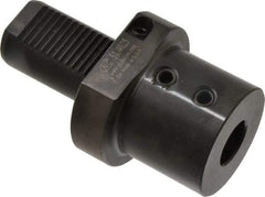 Global CNC Industries - 1" Max Cut, 40mm Shank Diam, VDI Toolholder - 75" Projection, 63mm Nose Diam, For E1, Through Coolant - Exact Tool & Supply