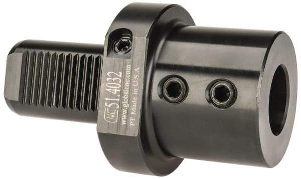 Global CNC Industries - 1-1/4" Max Cut, 40mm Shank Diam, VDI Toolholder - 75" Projection, 69mm Nose Diam, For E1, Through Coolant - Exact Tool & Supply