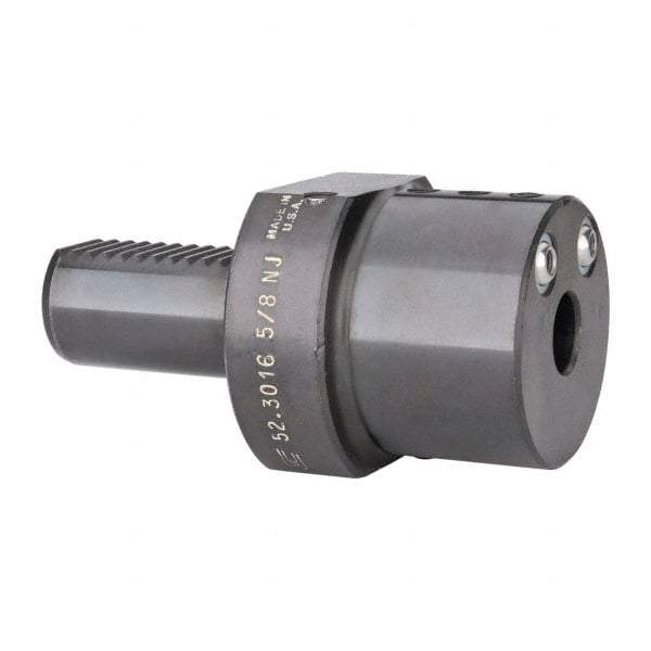 Global CNC Industries - 5/8" Max Cut, 30mm Shank Diam, VDI Toolholder - 60mm Projection, 5/8-11" Shank Thread, For E2, Through Coolant - Exact Tool & Supply