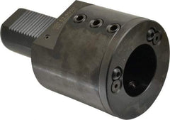 Global CNC Industries - 2" Max Cut, 50mm Shank Diam, VDI Toolholder - 100mm Projection, 5/8-11" Shank Thread, For E2, Through Coolant - Exact Tool & Supply