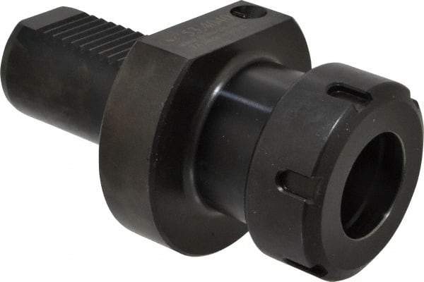 Global CNC Industries - 40mm Max Cut, 40mm Shank Diam, VDI Collet Chuck - 61mm Projection, 5/8-18" Shank Thread, ER40 Series, For E3, Through Coolant - Exact Tool & Supply