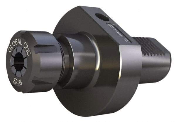 Global CNC Industries - 75mm Max Cut, 40mm Shank Diam, VDI Toolholder - 77mm Projection, TG/PG 75 Series, For E35, Through Coolant - Exact Tool & Supply