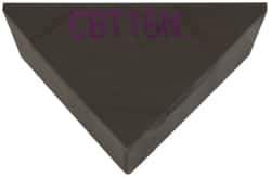 Kennametal - 1/2" Inscribed Circle, Triangle, CBT Chipbreaker for Indexables - 0.13" Effective Width - Exact Tool & Supply