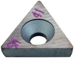 Kennametal - 3.31mm Inscribed Circle, Triangle Turning Shim for Indexables - 1/8" Thick, SM Shim Style, Positive Rake, Left Hand, Neutral, Right Hand Cut - Exact Tool & Supply