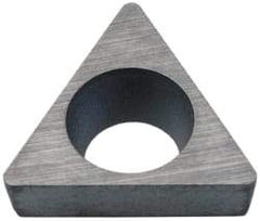 Kennametal - 3.17mm Inscribed Circle, Triangle Turning Shim for Indexables - 0.094" Thick, SM Shim Style, Positive Rake, Left Hand, Right Hand Cut - Exact Tool & Supply