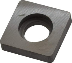 Kennametal - 8.53mm Inscribed Circle, Square Milling & Turning Shim for Indexables - Carbide, 0.188" Thick, SM Shim Style - Exact Tool & Supply