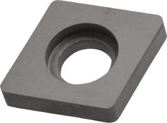 Kennametal - 8.48mm Inscribed Circle, Square Milling & Turning Shim for Indexables - Carbide, 0.188" Thick, SM Shim Style - Exact Tool & Supply