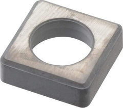 Kennametal - 5/8" Inscribed Circle, Square Boring Bar Shim for Indexables - 3/16" Thick, ISSN Shim Style, Negative Rake - Exact Tool & Supply