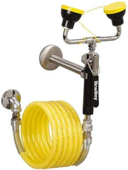Bradley - Plumbed Drench Hoses Mount: Wall Style: Dual Spray Head - Exact Tool & Supply