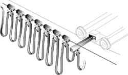 Hubbell Workplace - 38 Ft. Long, Wire Rope Travel Flat Cable Festoon Kit - 41 Ft. Min Cable Length Required, 34 Ft. Working Travel - Exact Tool & Supply