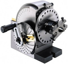 Interstate - Headstock Taper 3MT, Semi-Universal Dividing Head - 5.04" Centerline Height, 11.535" Long x 6.142" Wide x 8.661" High - Exact Tool & Supply