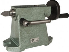 Bison - 4.92" Centerline Height, Tailstock - 2MT Tailstock Taper, Use with 6" Horizontal/Vertical Indexing Super Spacers - Exact Tool & Supply