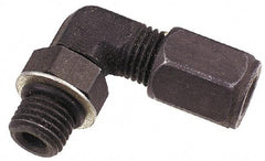 Parker - Metal Flareless Bite Tube Straight Thread Elbow - 3/4-16" Thread - Exact Tool & Supply