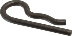 Made in USA - 3/4 to 1" Shaft Diam, 3-1/4" Long, 1/4" Wire Diam, Hair Pin Cotter - MB Grade 2 Spring Steel, Uncoated - Exact Tool & Supply