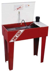 Graymills - Free Standing Solvent-Based Parts Washer - 5 Gal Max Operating Capacity, Steel Tank, 115 Input Volts - Exact Tool & Supply