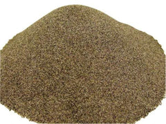 Value Collection - Coarse/Medium Grade Angular Aluminum Oxide - 50 to 80 Grit, 9 Max Hardness, 50 Lb Box - Exact Tool & Supply