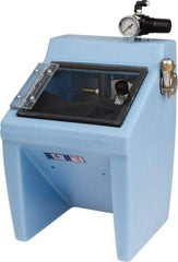 Made in USA - 220V Left Hand Sandblaster - Pressure Feed, 25" CFM at 100 PSI - Exact Tool & Supply